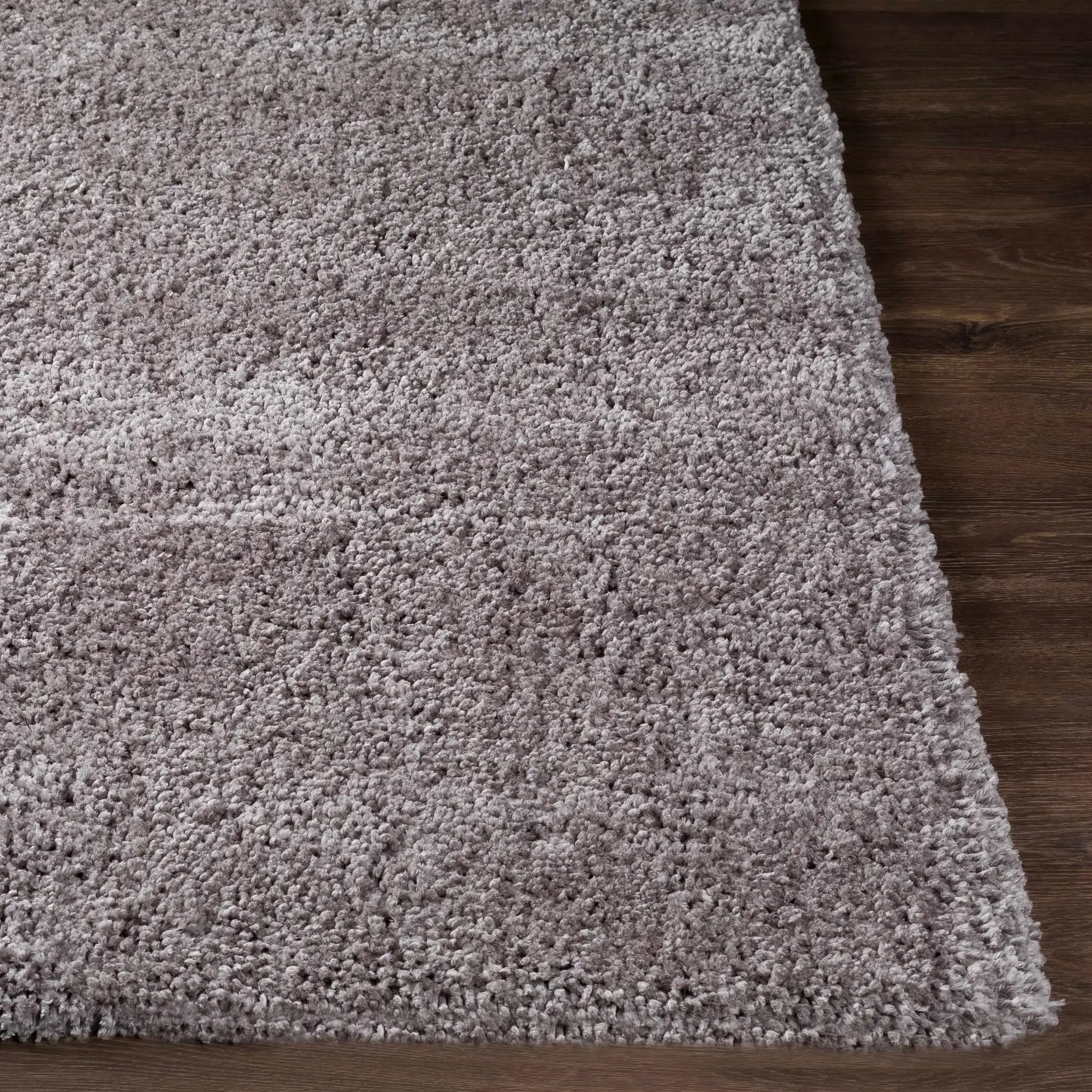 Tingly Solid Grey Shag Rug - Clearance by Boutique Rugs