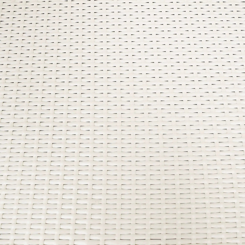 White Wicker Patio Deck Box with 113 Gallon Storage and Metal Frame by Sharicks