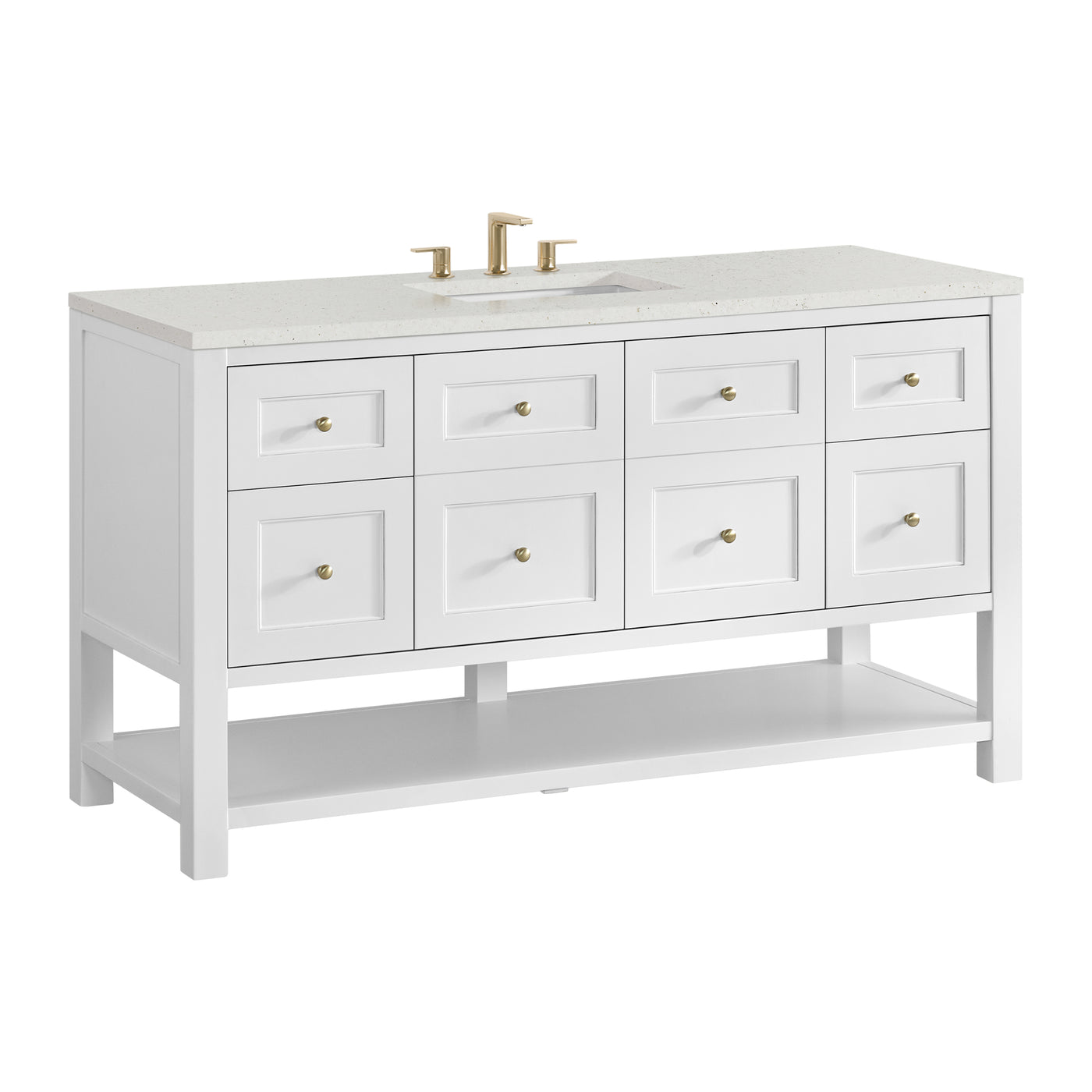James Martin Breckenridge 60" Single Bathroom Vanity, Bright White, view 32