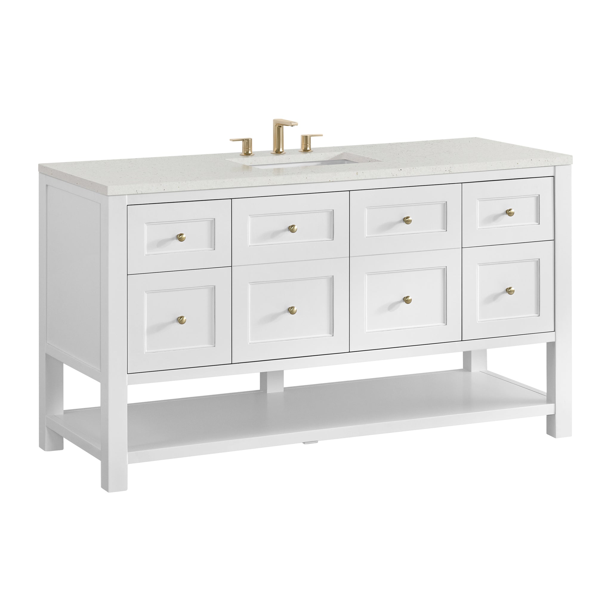 James Martin Breckenridge 60" Single Bathroom Vanity, Bright White, view 32