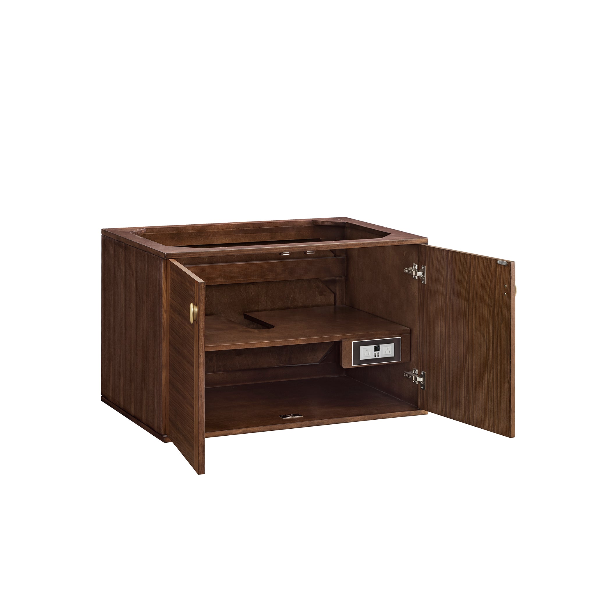 James Martin Amberly 36" Dual Mount Single Bathroom Vanity, Mid-Century Walnut, view 18