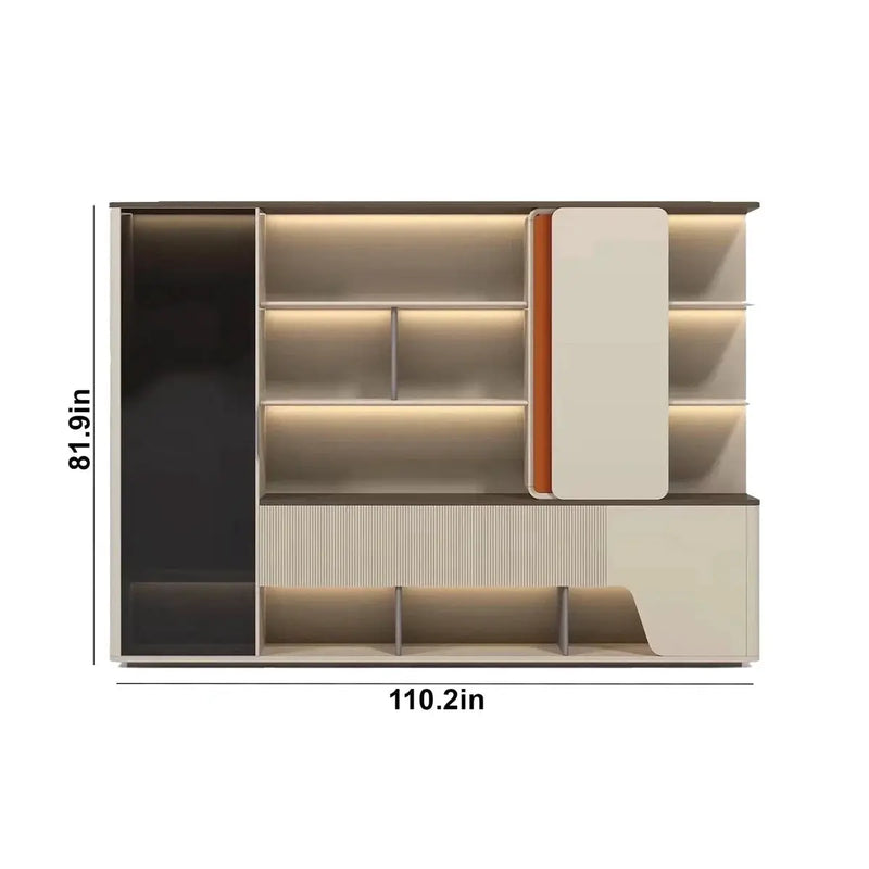 Harbord · Modern Office Shelves w/ Lighting, Storage by Arc Grove