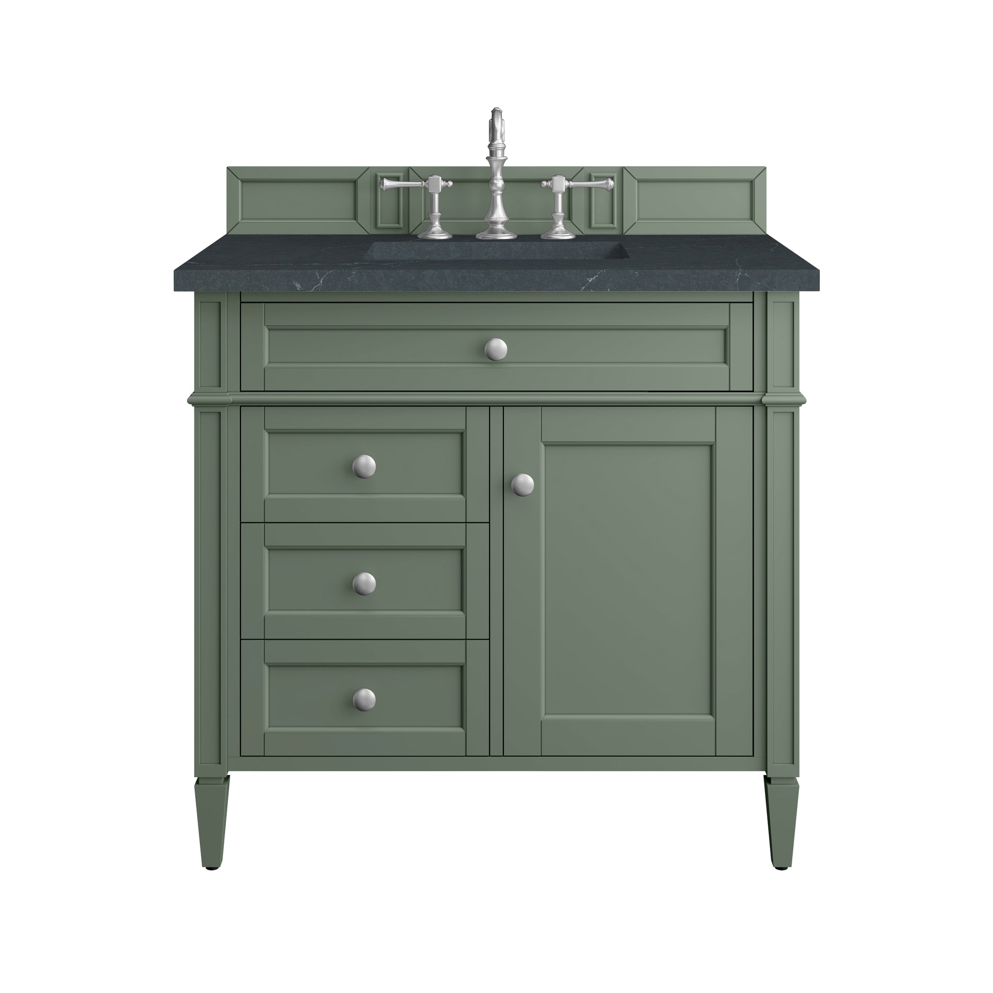 James Martin Brittany 36" Single Bathroom Vanity, Smokey Celadon, view 19