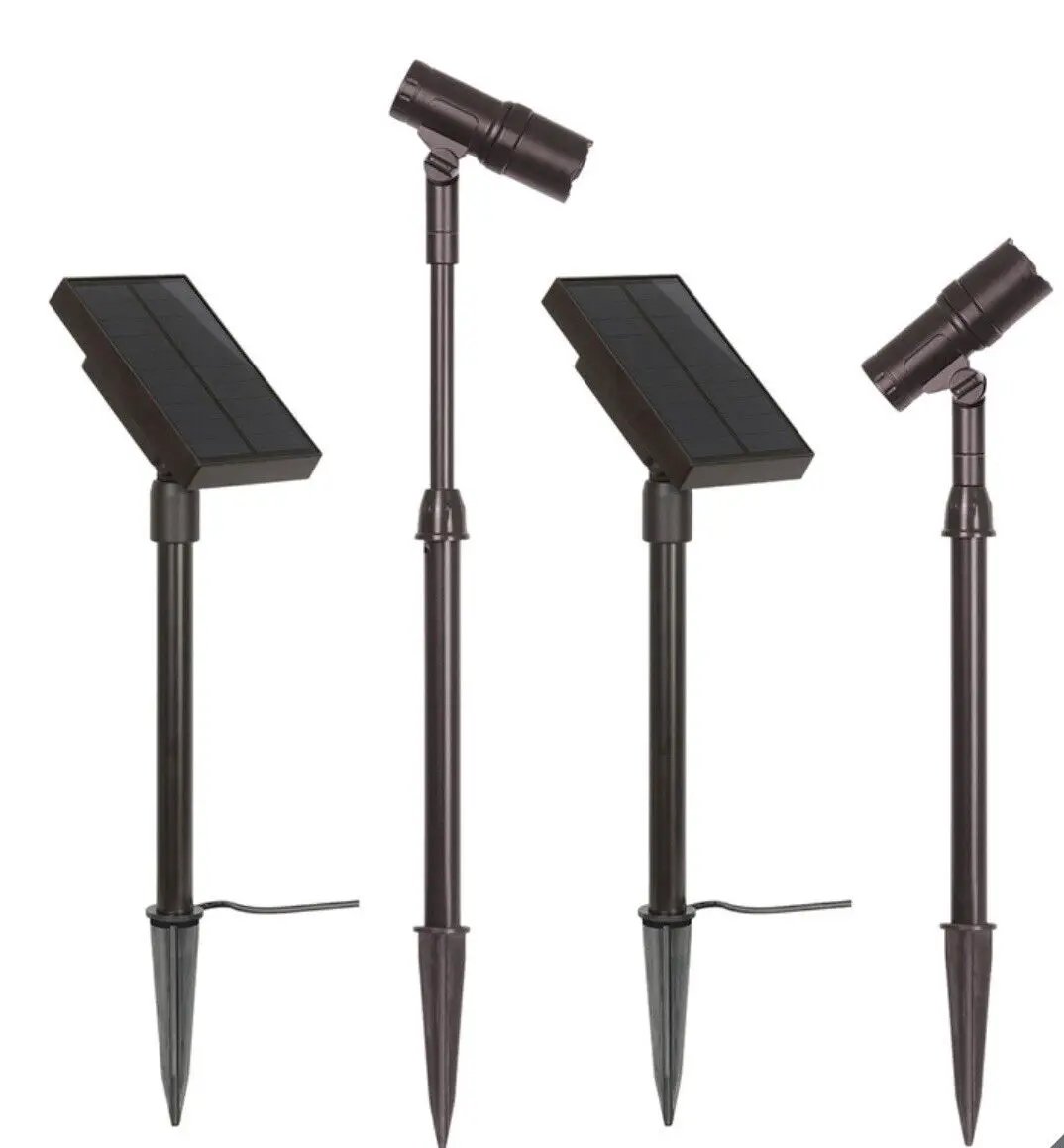 Energizer 100 Lumen Solar LED Spot/Flood Light with Pole (2 Piece) by Outdoor Solar Outlet