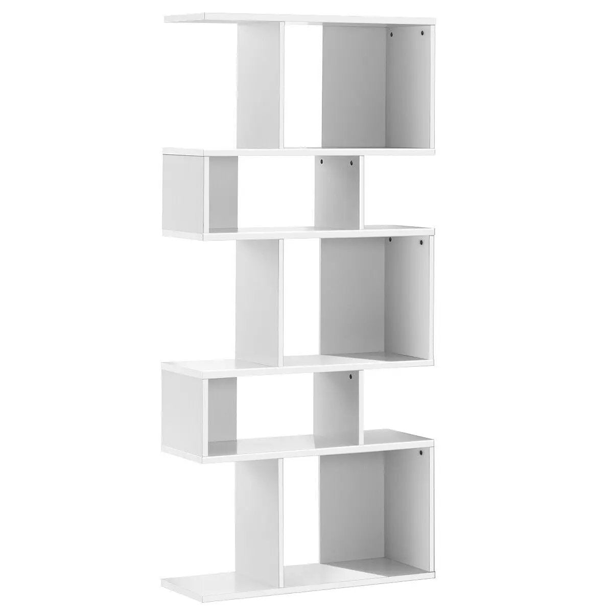 5 Cubes Ladder Shelf Corner Bookshelf Display Rack Bookcase, photo 10 of 10