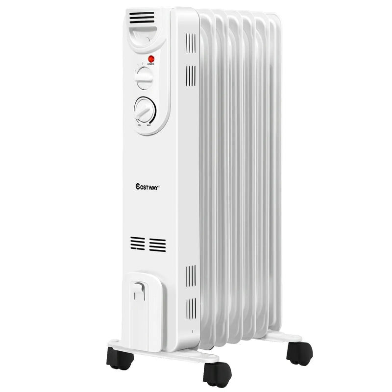 1500W Electric Space Heater with 3 Heat Settings and Safe Protection by DirectDeals