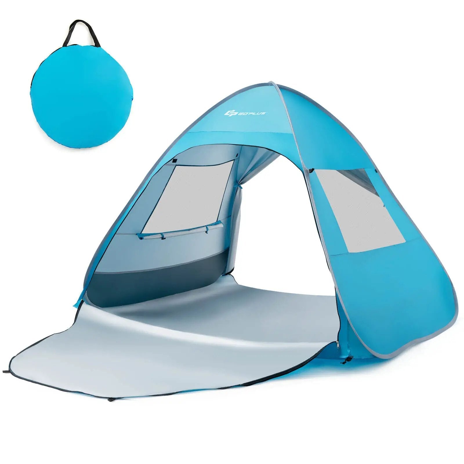 Automatic Pop-up Beach Tent with Carrying Bag-Blue by DirectDeals