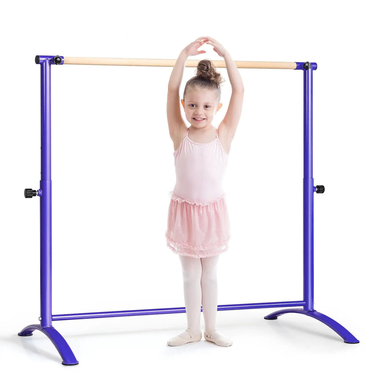 51 Inch Ballet Barre Bar with 4-Position Adjustable Height, photo 24 of 24