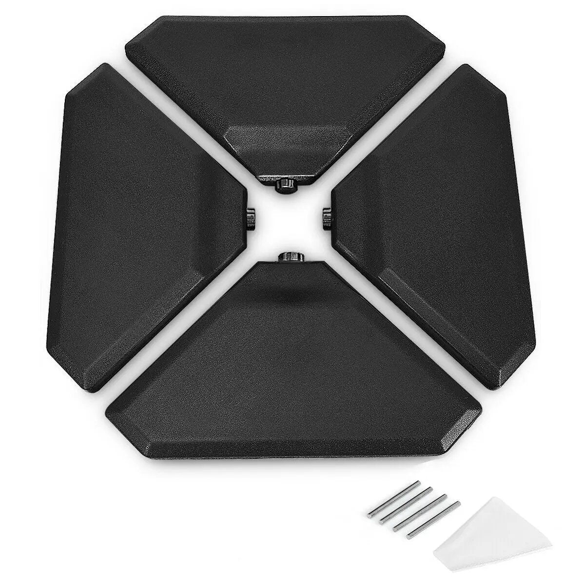 4 Pieces 195 lbs Patio Cantilever Offset Umbrella Base Weight Sand by DirectDeals