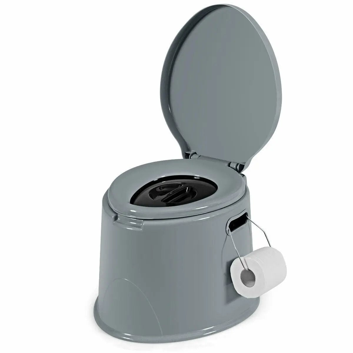 5L Portable Travel Toilet with Paper Holder for Outdoor by DirectDeals
