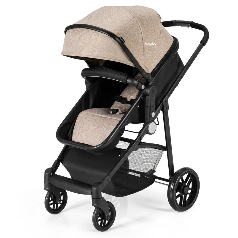 2-in-1 Foldable Pushchair Newborn Infant Baby Stroller by DirectDeals