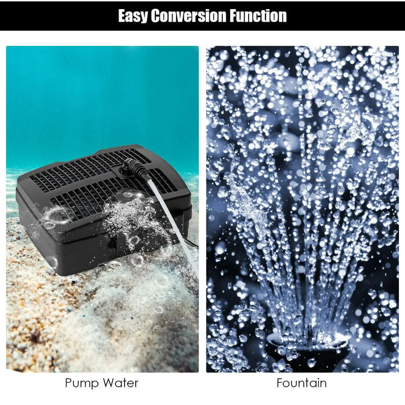 All-in-One 660 GPH Pond Filter Pump with Sterilizer and Fountain Jet by DirectDeals