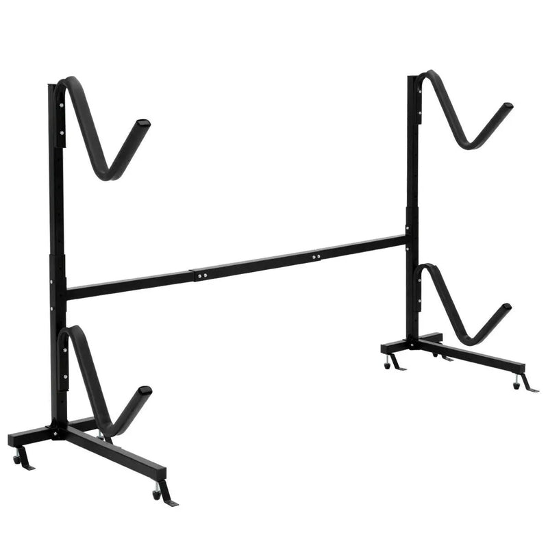 Freestanding Height Adjustable Dual Kayak Storage Rack by DirectDeals