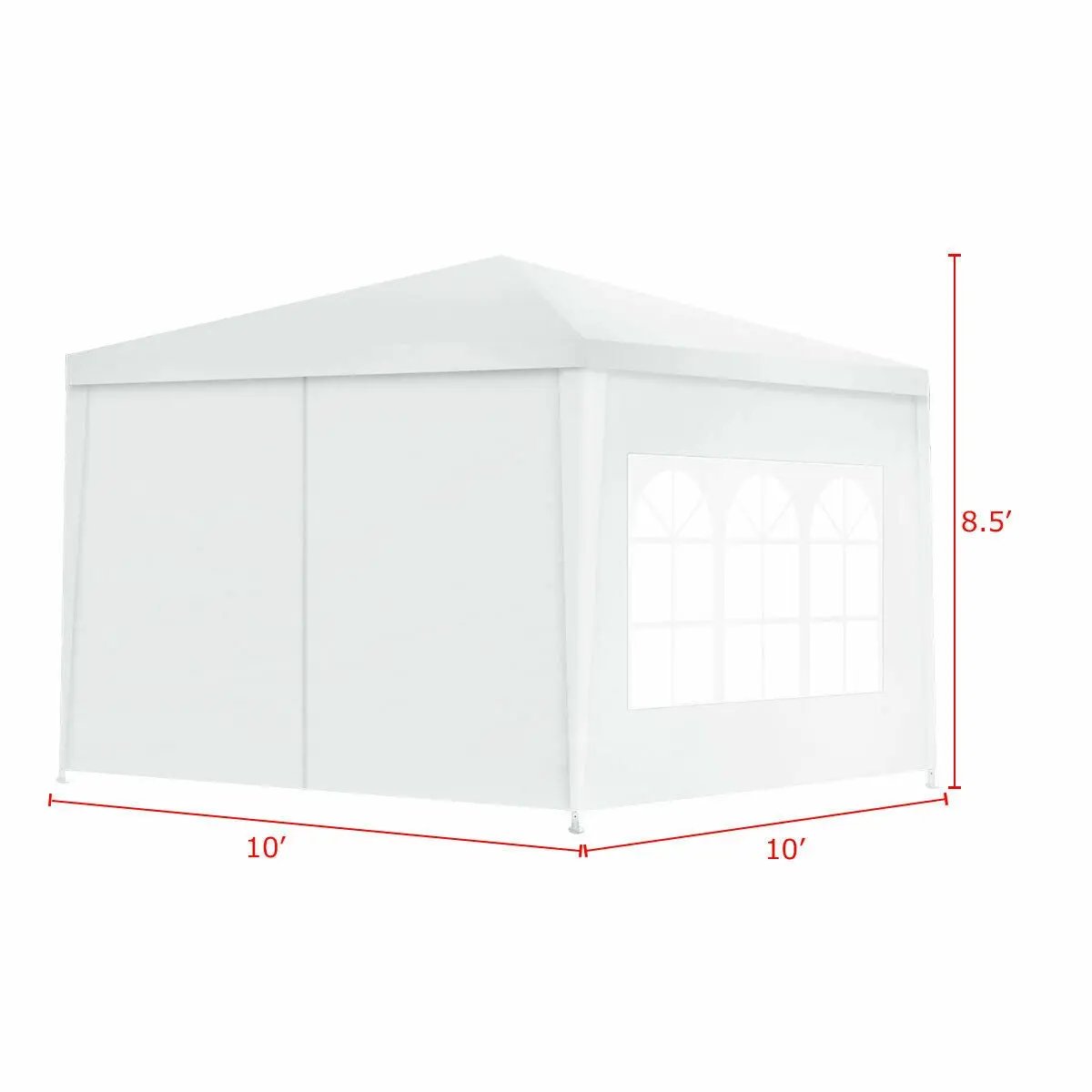 10 x 10 Feet Outdoor Side Walls Canopy Tent with 4 Removable Sidewalls by DirectDeals