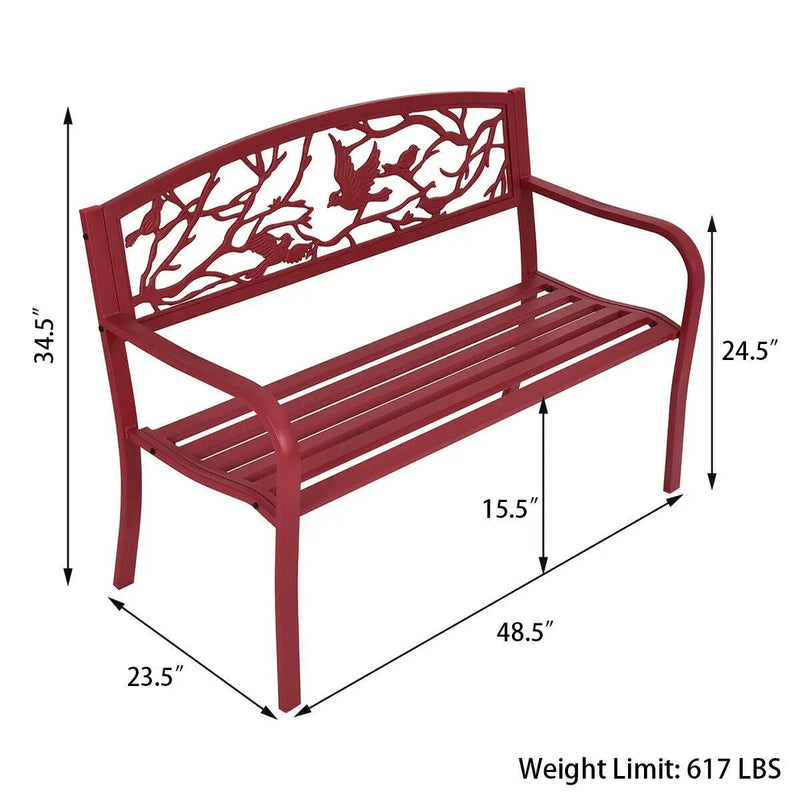 Patio Garden Bench Park Yard Outdoor Furniture by DirectDeals