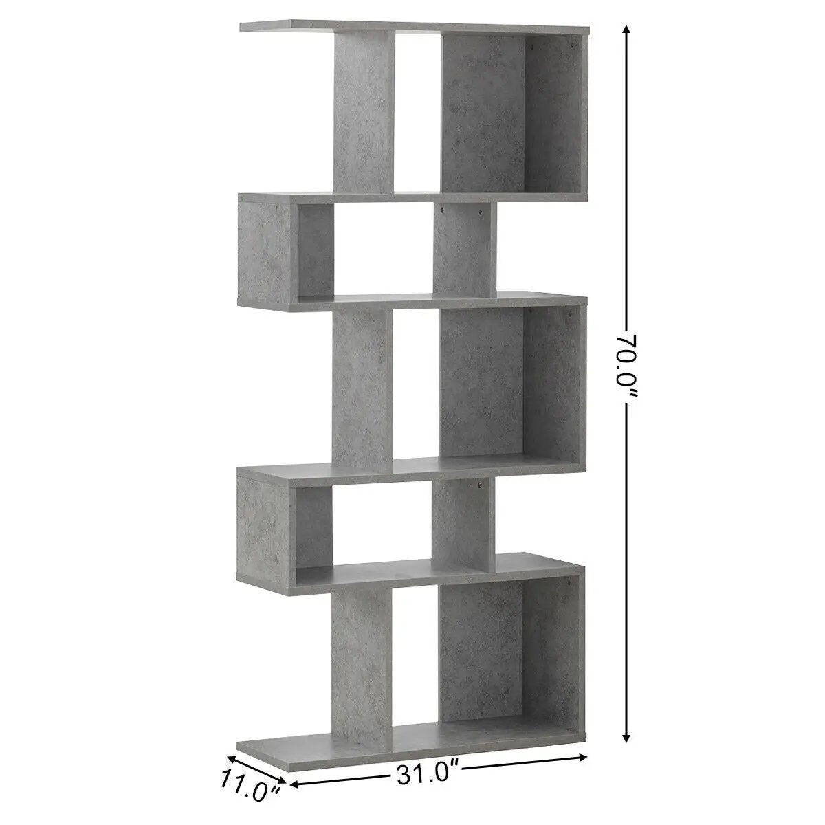 5 Cubes Ladder Shelf Corner Bookshelf Display Rack Bookcase, photo 4 of 10