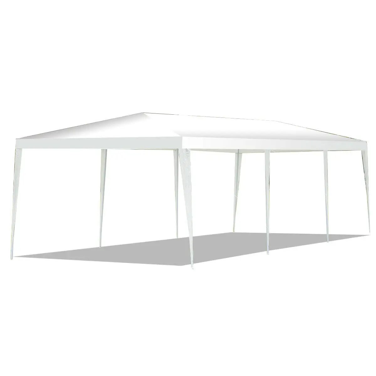 10 x 30 Feet Gazebo Canopy Tent with Connection Stakes and Wind Ropes by DirectDeals