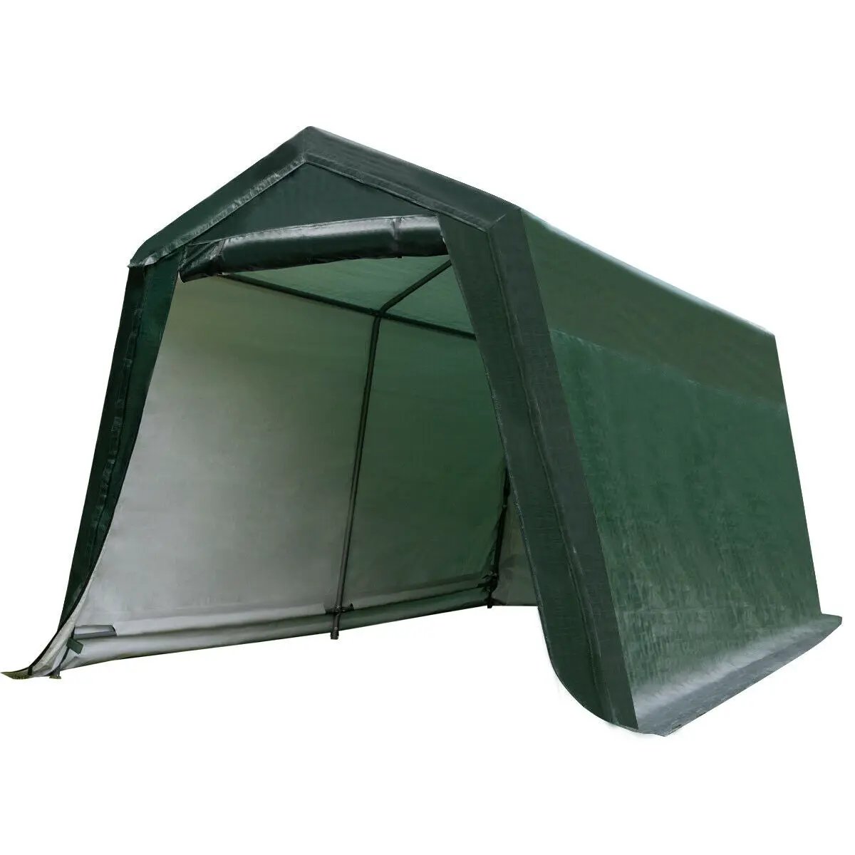 Outdoor Carport Shed with Sidewalls and Waterproof Ripstop Cover by DirectDeals
