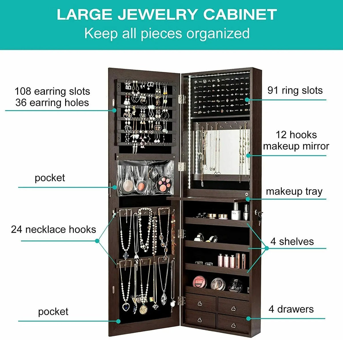 Multipurpose Storage Cabinet with 4 Drawers, photo 16 of 32