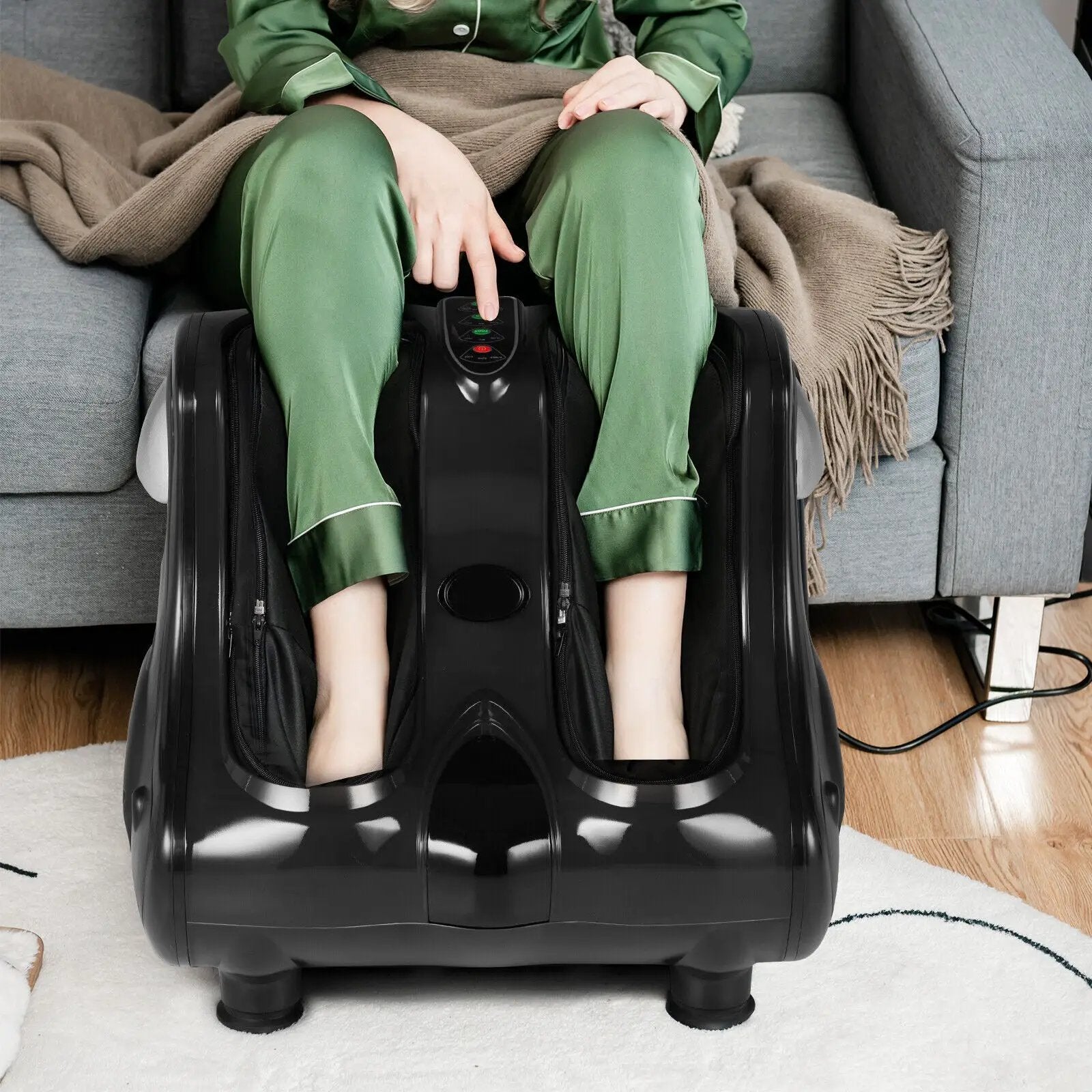 Foot and Calf Massager with Heat Vibration Deep Kneading and Shiatsu by DirectDeals