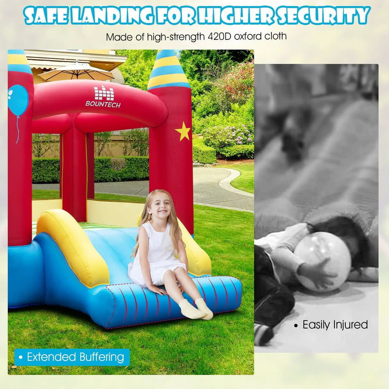 Inflatable Kids Bounce Castle with 480W Blower by DirectDeals