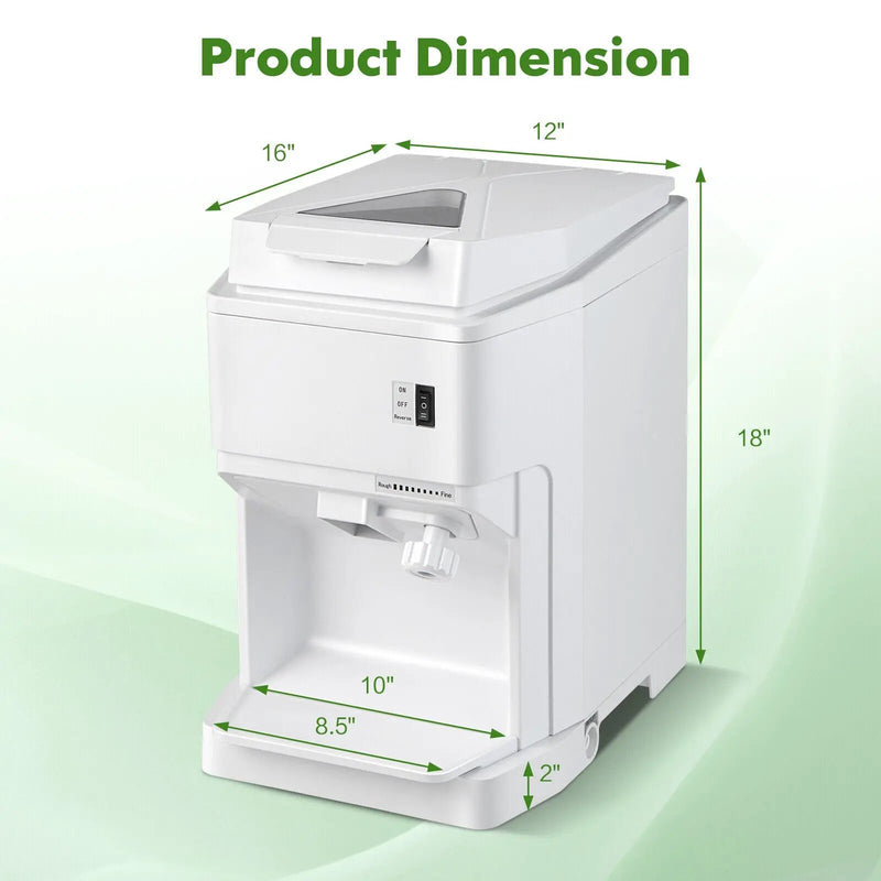 460W Snow Cone Maker Machine Shaver Adjustable-White by DirectDeals