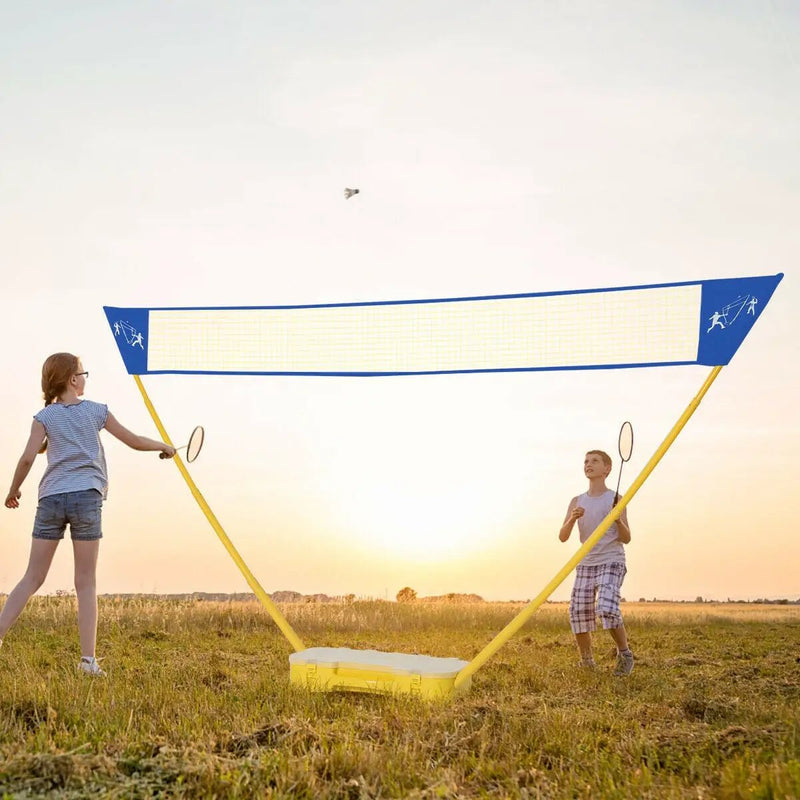Portable Badminton Set Folding Tennis Badminton Volleyball Net by DirectDeals
