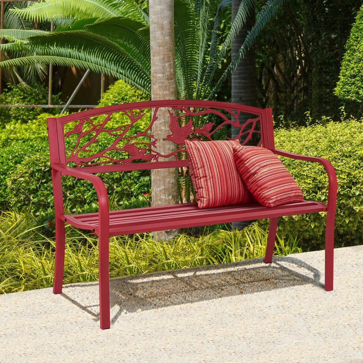 Patio Garden Bench Park Yard Outdoor Furniture by DirectDeals
