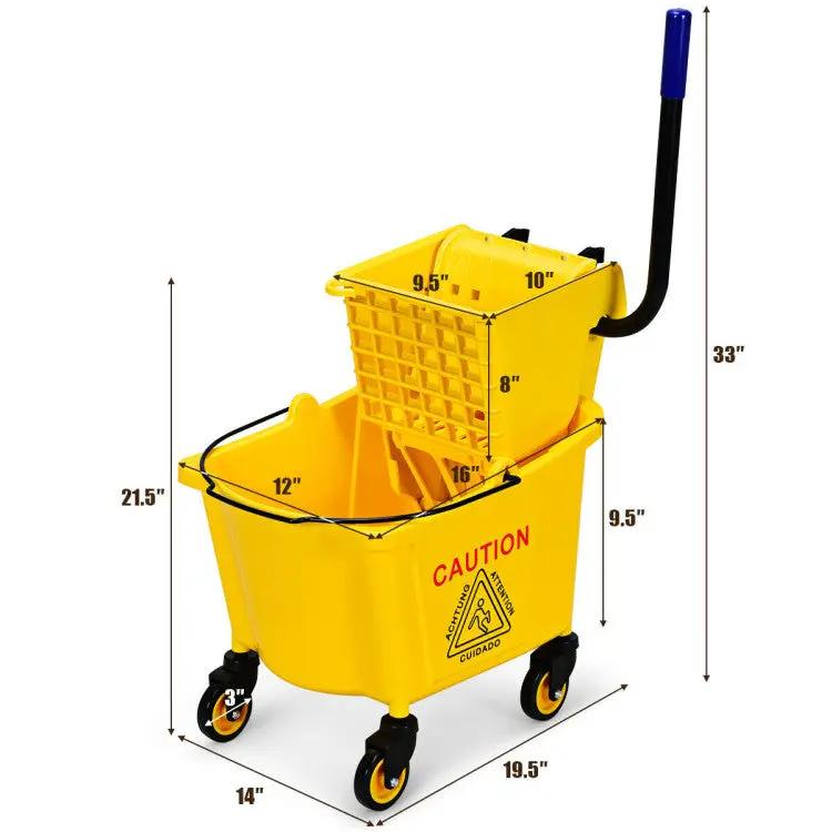 Press Wringer Commercial Mop Bucket by DirectDeals