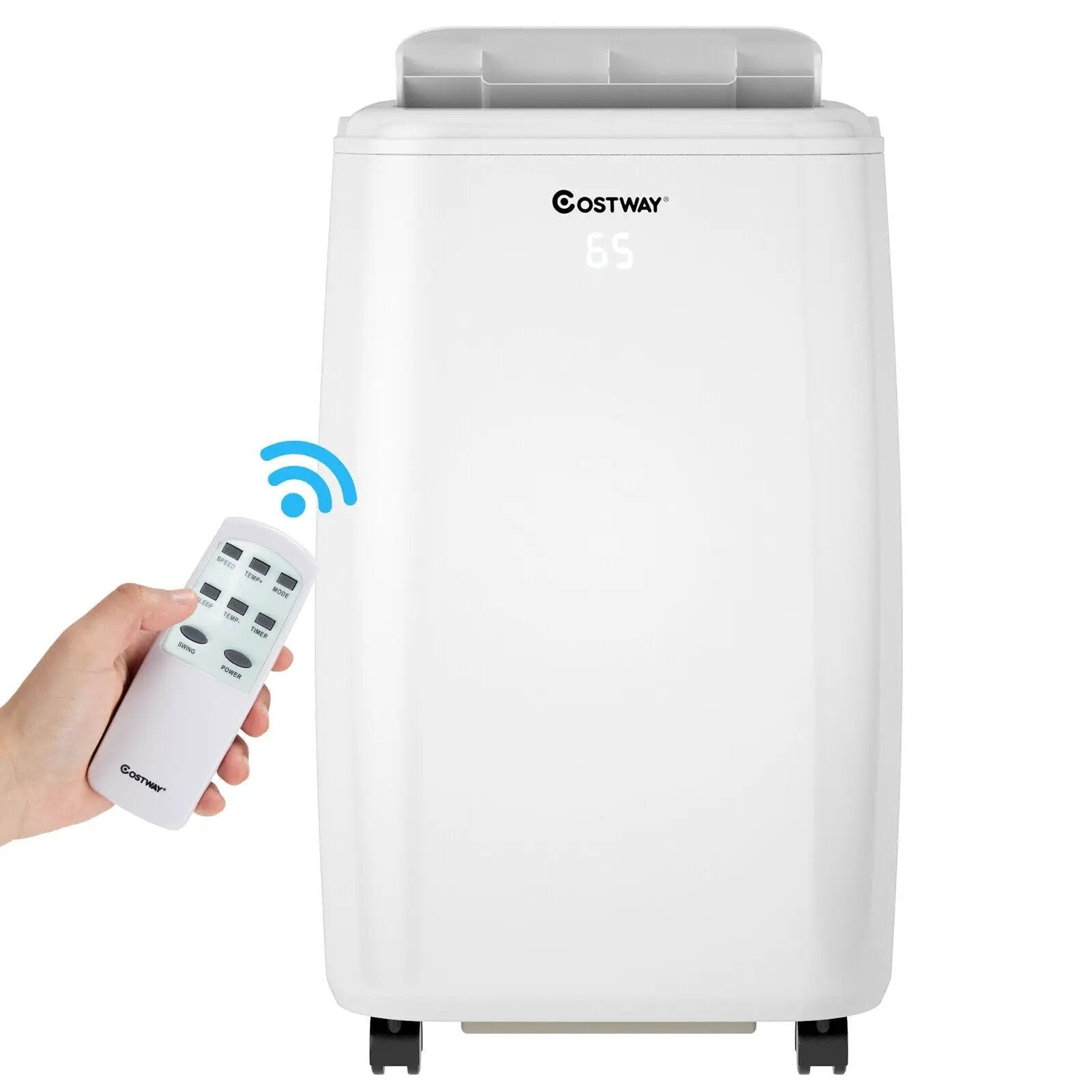 10000 BTU(Ashrae) Portable Air Conditioner with with 3 Modes and Remote Control by DirectDeals