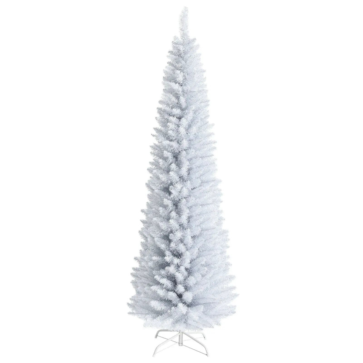 6 Feet Unlit Artificial Slim Pencil Christmas Tree with Metal Stand, photo 10 of 10