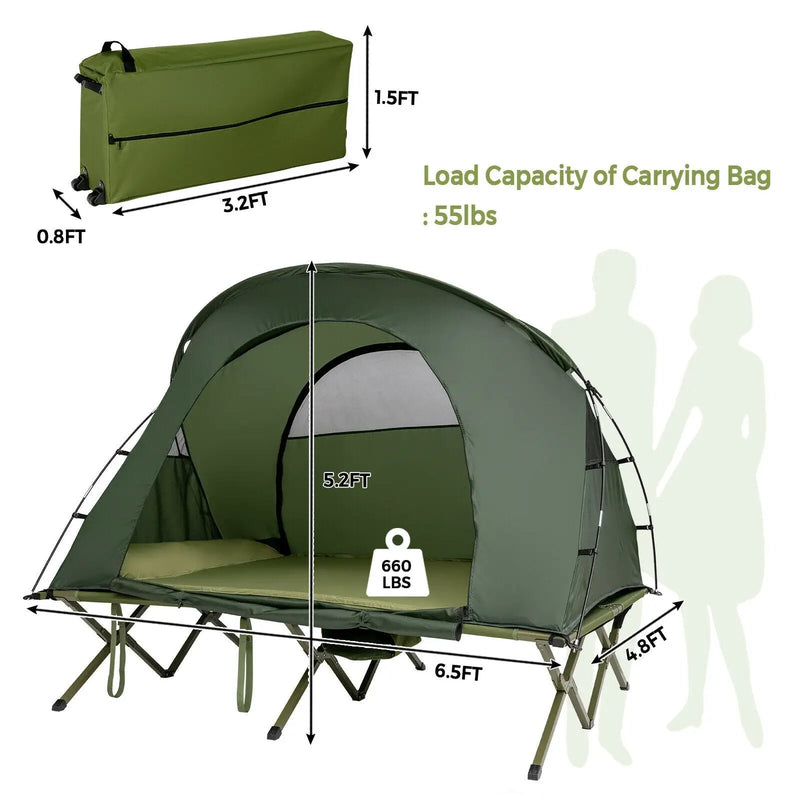 2-Person Outdoor Camping Tent with External Cover by DirectDeals
