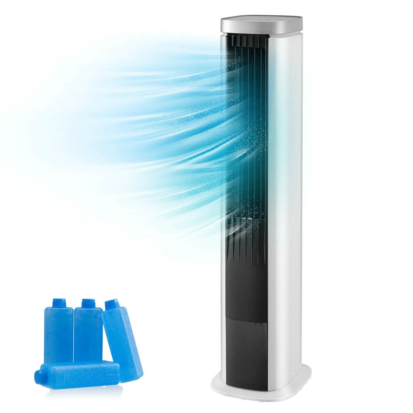 3-In-1 Portable Evaporative Air Cooler with Timer-White by DirectDeals
