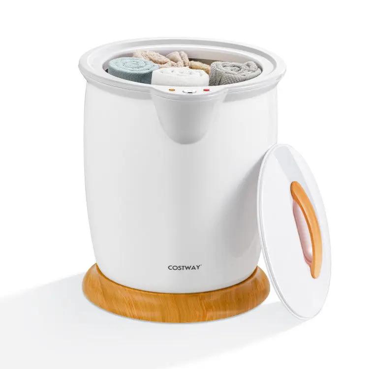 Bathroom Towel Warmer Bucket with Fragrance Holder and Auto Shut