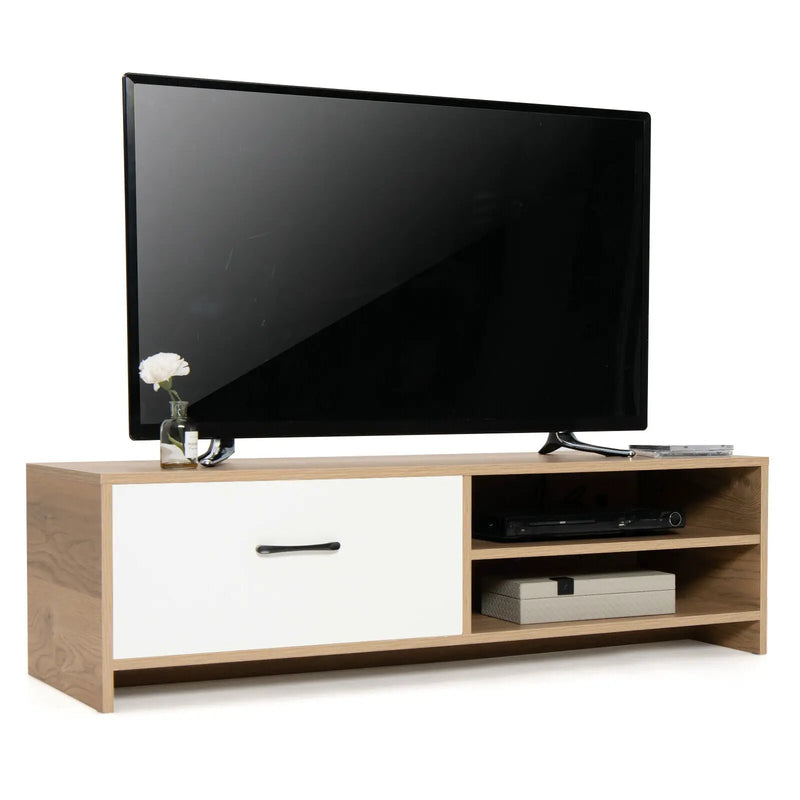 TV Stand for with 2 Open Shelf and Drawe for 55-Inch TV by DirectDeals