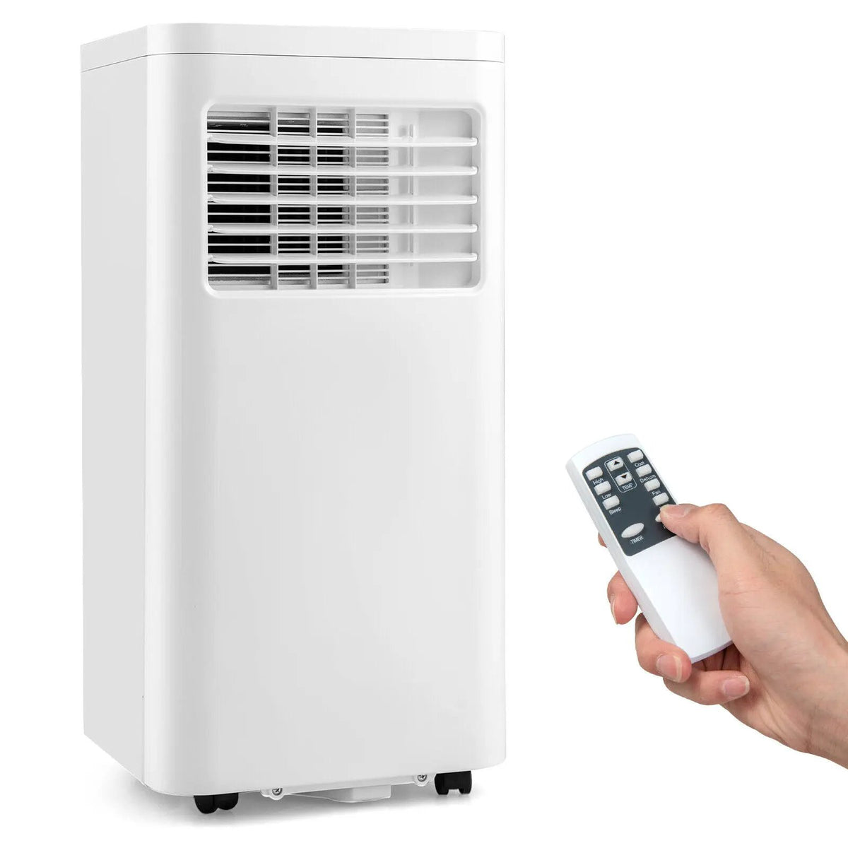 Portable Air Conditioner 5000 BTU Cools 250 Sq Ft with Remote by DirectDeals