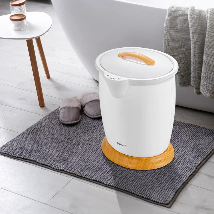 Bathroom Towel Warmer Bucket with Fragrance Holder and Auto Shut, photo 9 of 10