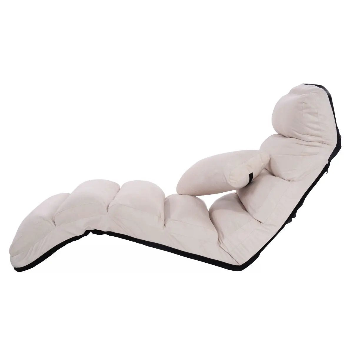 Folding Lazy Sofa Chair Stylish Sofa Couch Beds Lounge Chair W/Pillow by DirectDeals