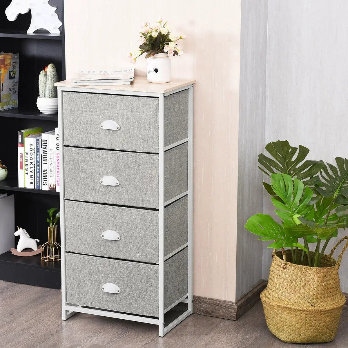 Chest Storage Tower Side Table Display Storage with 4 Drawers, photo 7 of 7