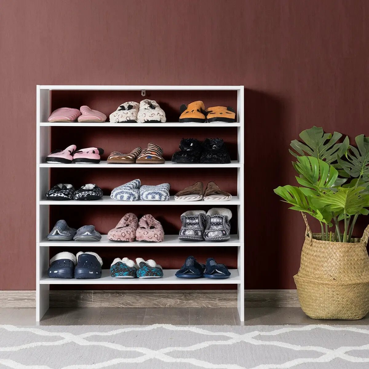 3 Pieces 31-Inch Stackable Multi-Shape Shoe Rack by DirectDeals