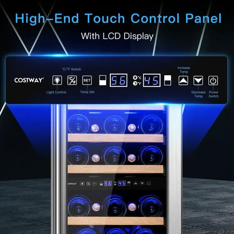 Dual-Zone 30-Bottle Wine Cooler by DirectDeals