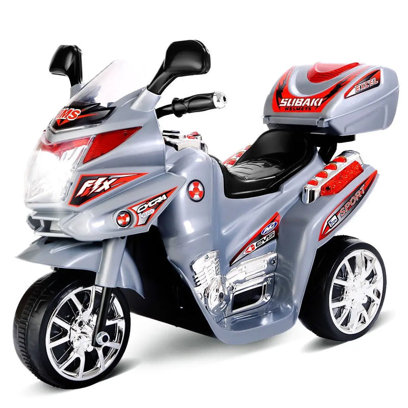 20-day Presell 3 Wheel Kids Ride On Motorcycle 6V Battery Powered Electric Toy Power Bicyle New-Gray by DirectDeals