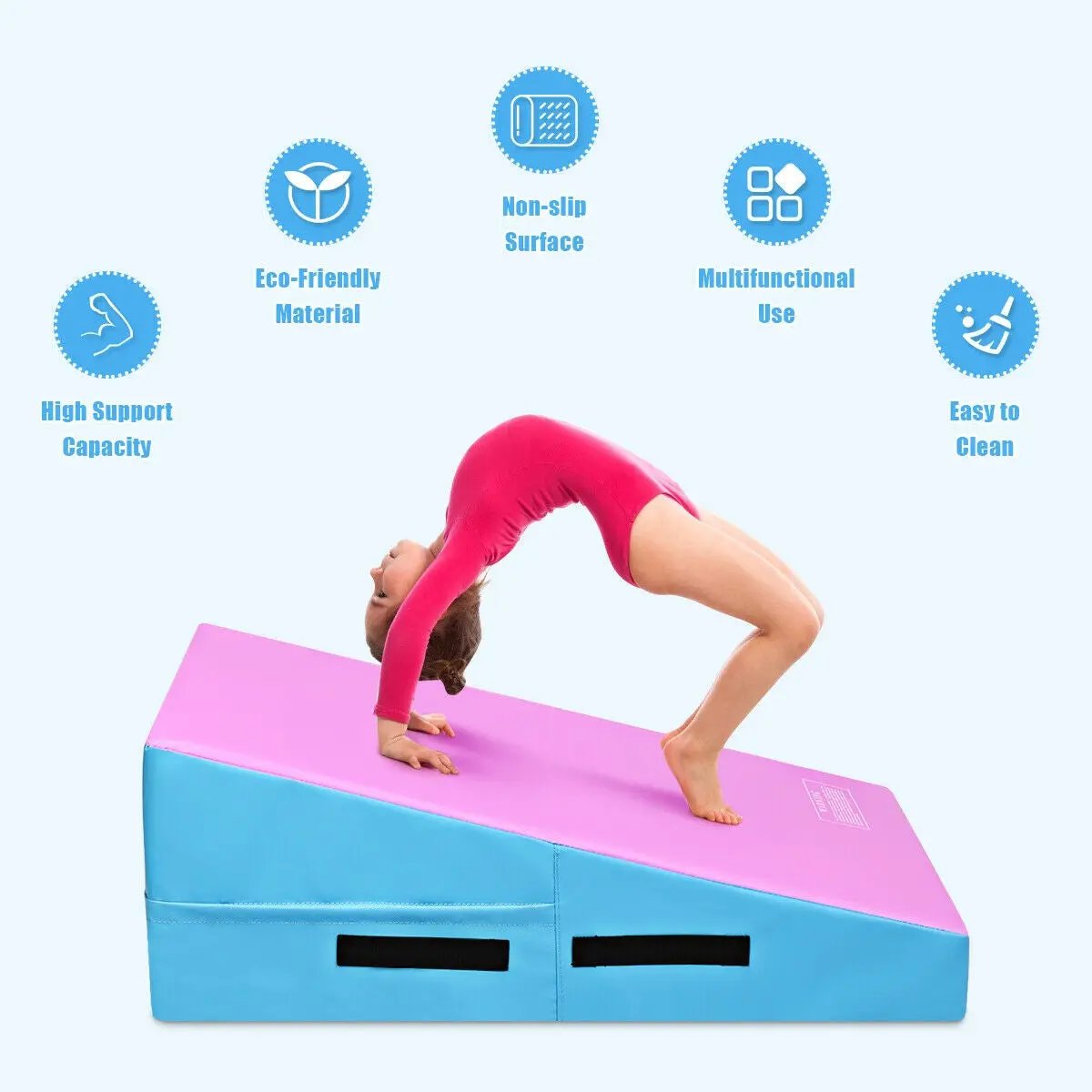 Incline Gymnastics Mat Wedge Ramp Gym Tumbling Exercise Mat, photo 30 of 39