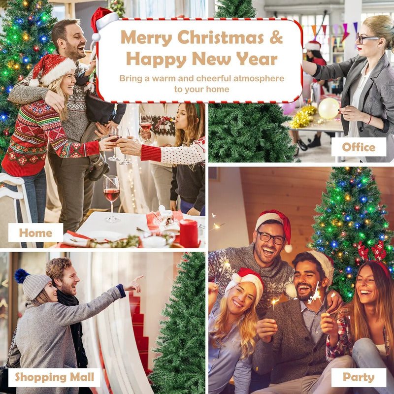 6 Feet Christmas Tree Pre-Lit 3-Minute Quick Shape by DirectDeals