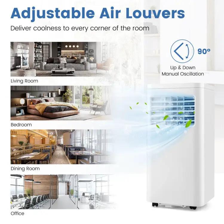 5000 BTU(SACC) Portable Air Conditioner Cools 250 Sq.Ft by DirectDeals