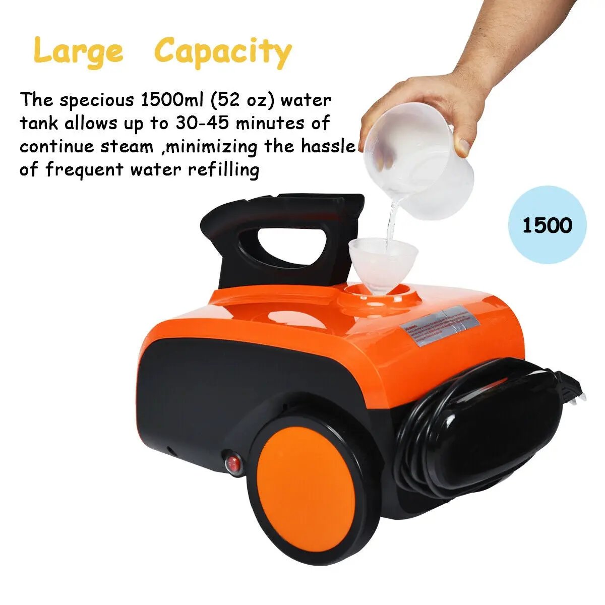 Heavy Duty Household Multipurpose Steam Cleaner with 18 Accessories by DirectDeals