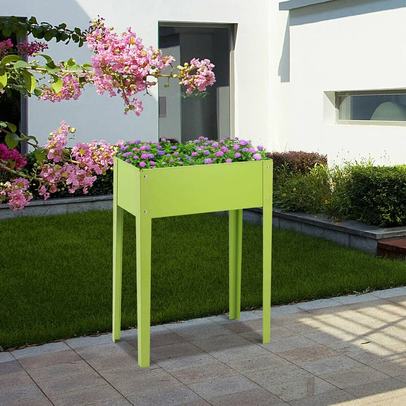 24.5 x 12.5 Inch Outdoor Elevated Garden Plant Flower Bed by DirectDeals