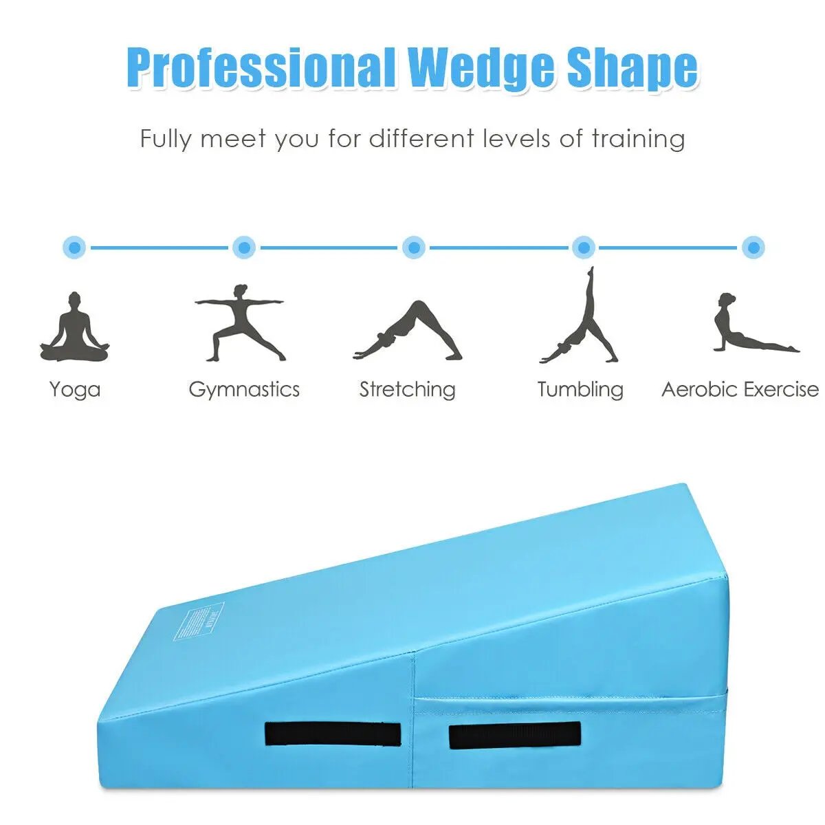 Incline Gymnastics Mat Wedge Ramp Gym Tumbling Exercise Mat, photo 16 of 39
