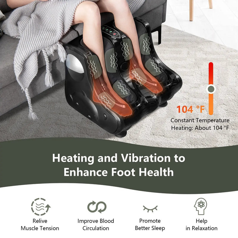 Foot and Calf Massager with Heat Vibration Deep Kneading and Shiatsu by DirectDeals