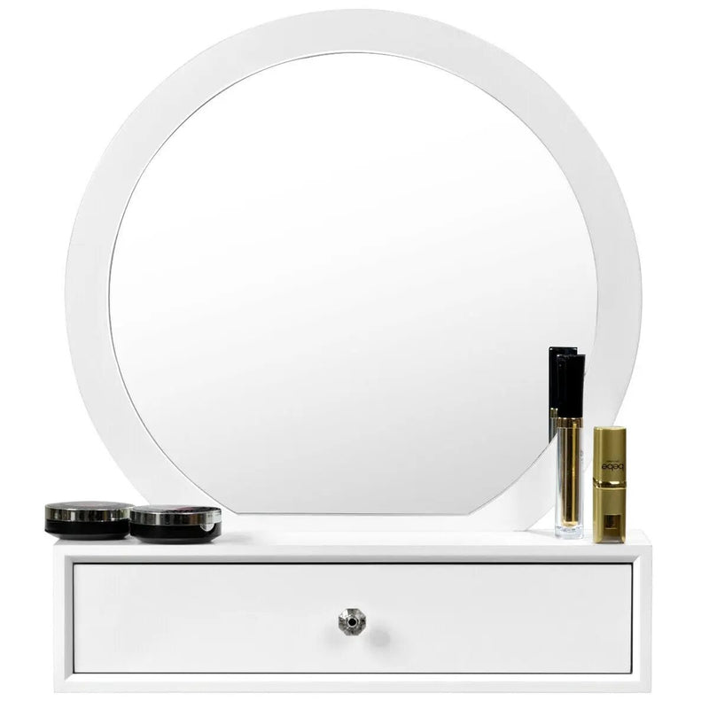 Makeup Dressing Wall Mounted Vanity Mirror with 2 Drawers by DirectDeals